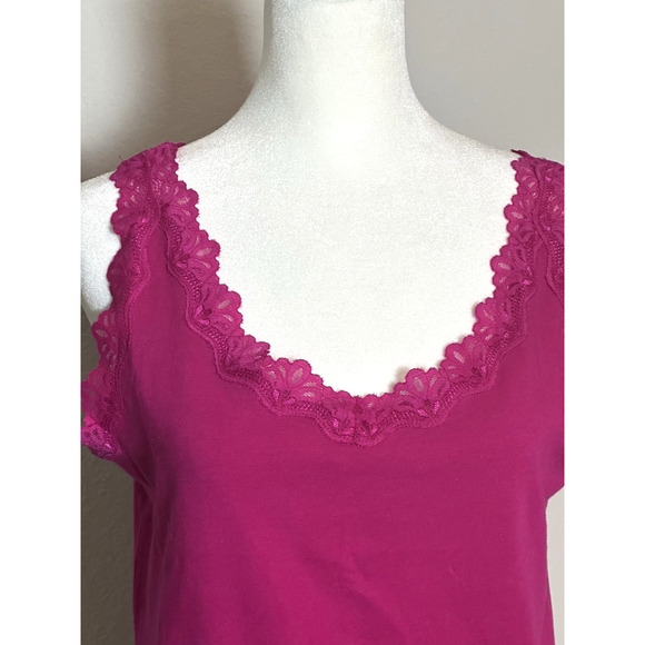 Christopher & Banks Women's Magenta Tank Cami Top Size M - Picture 6 of 16